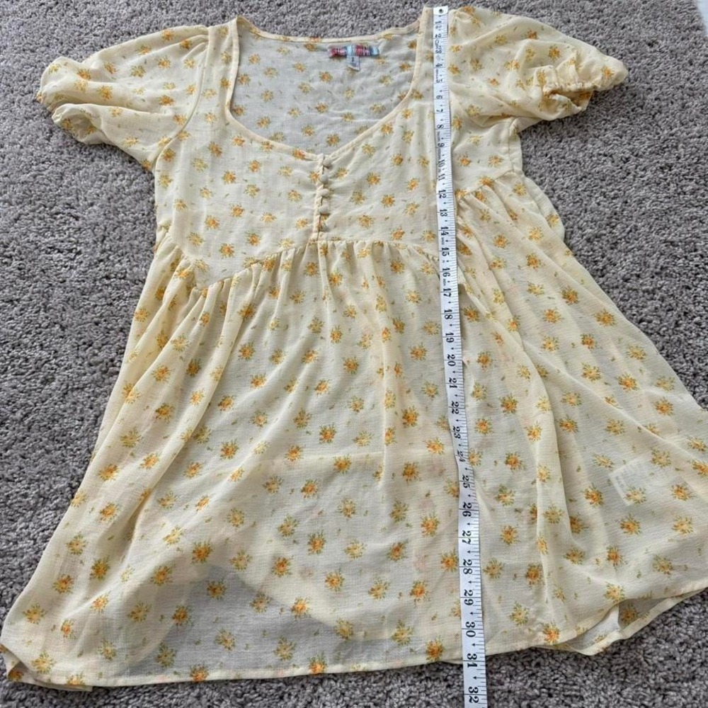 Urban Outfitters Baby Doll Coquette Baby Doll Flowy Cottage Core Dress Soft Girl - Picture 5 of 6